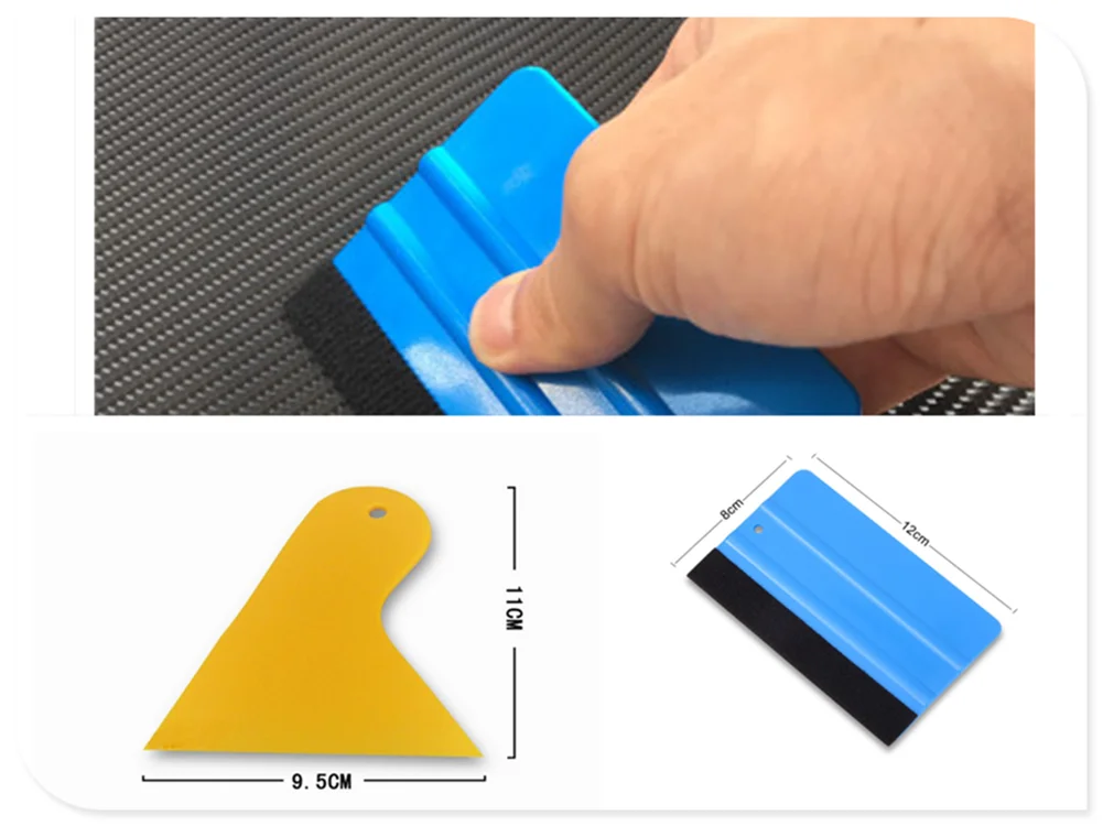 Car foil scraper color film tool with hair soft scratch advertising stickers for BMW X7 X1 M760Li 740Le iX3 i3s i3 635d 120d