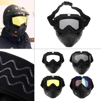 

Hot New 1 Pc Motocross Goggles Dust Mask Face Glasses With Detachable Outdoor Motorcycle Glasses 5 Styles High Quality