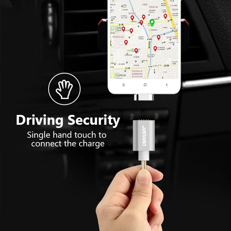 2 упаковки USB Магнитный кабель Type C 2A Зарядка данных быстрая зарядка для Samsung GALAXY S8