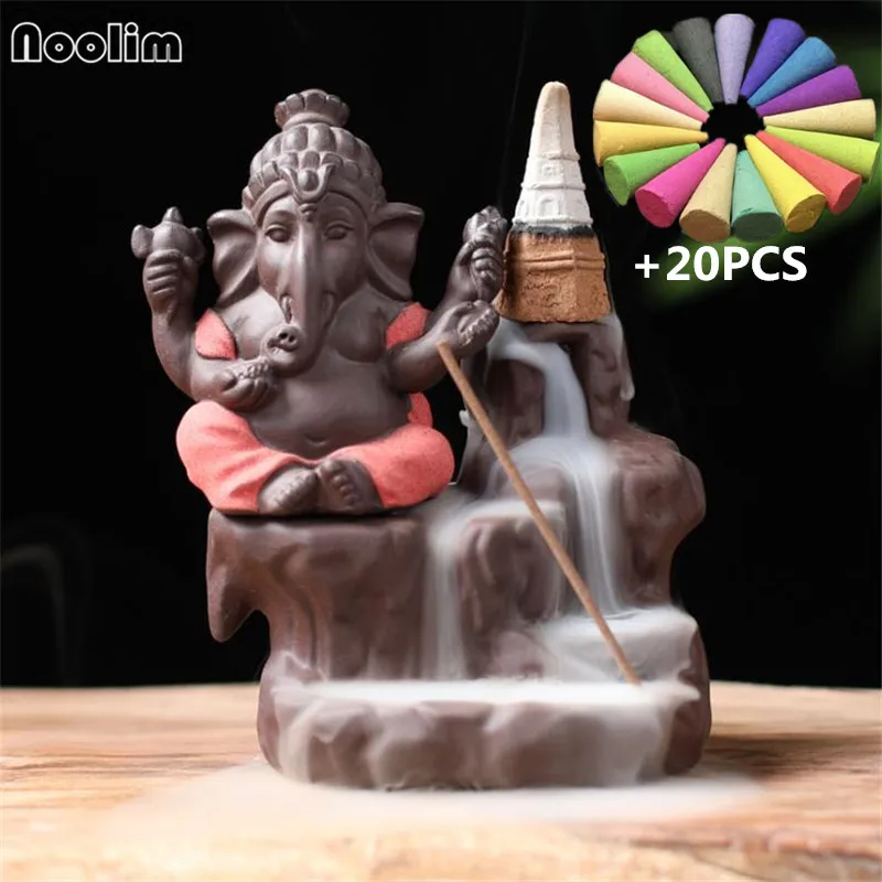 Курильница для благовоний Ganesha Buddha Backflow креативная подставка Зен буддистские