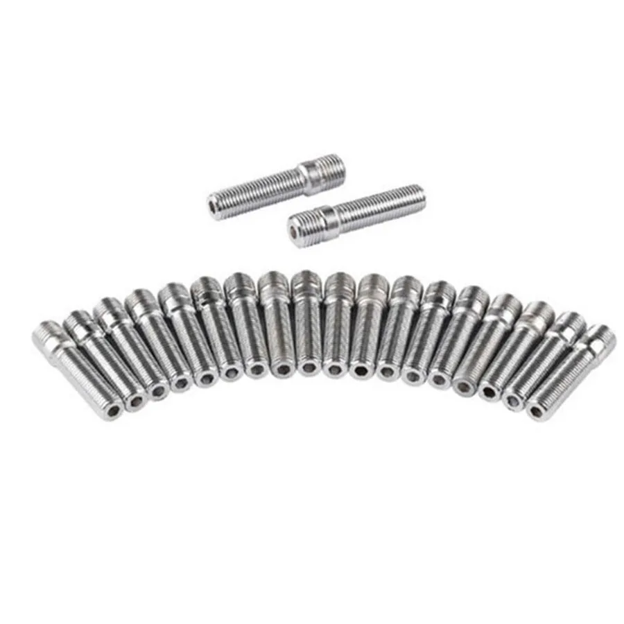 

20 pcs 58mm M12x1.25 to M12x1.5 Extended Wheel Stud Conversion Tall Lug Bolts Screw Adapter Kit