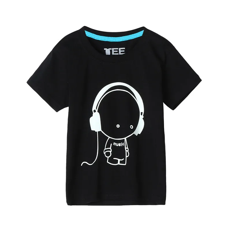 Summer Family Man Father Headset Short Sleeve Fluorescence T shirt Clothes A3$ (3)