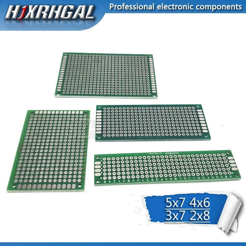 4 шт 5x7 4x6 3x7 2x8 см 5*7 4*6 3*7 2*8 двухсторонний медный Прототип pcb универсальная плата для