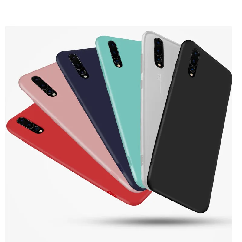 

Candy Color Case For Huawei P Smart 2019 P30 Pro P10 P20 Mate 20 Lite Y9 Y6 2018 case Honor 8C 8X Max 10 7A 7C Nova 4 3i 3 Cover