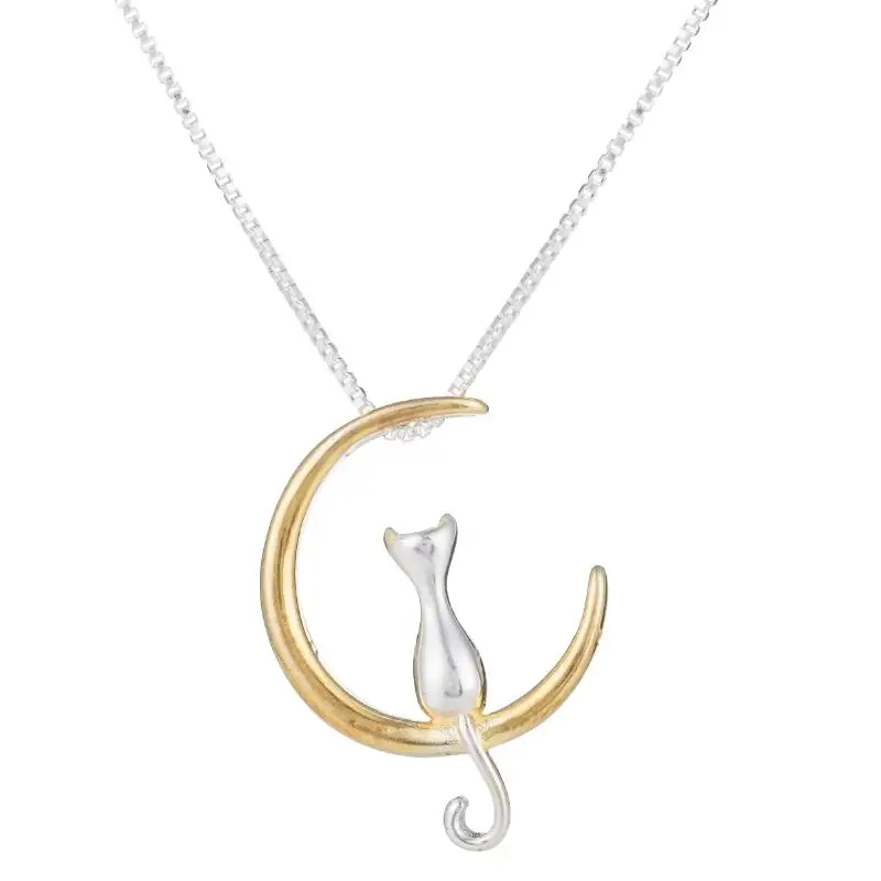 Cat Moon Necklace