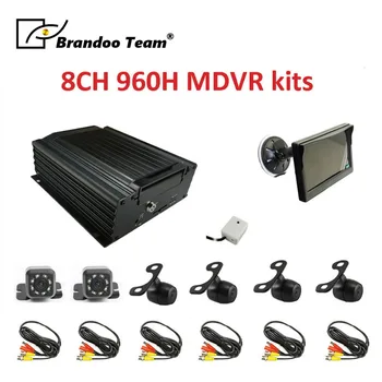 

6 Cameras Hard Disk 8channel 960H motion detection Bus Truck HDD Mdvr kits