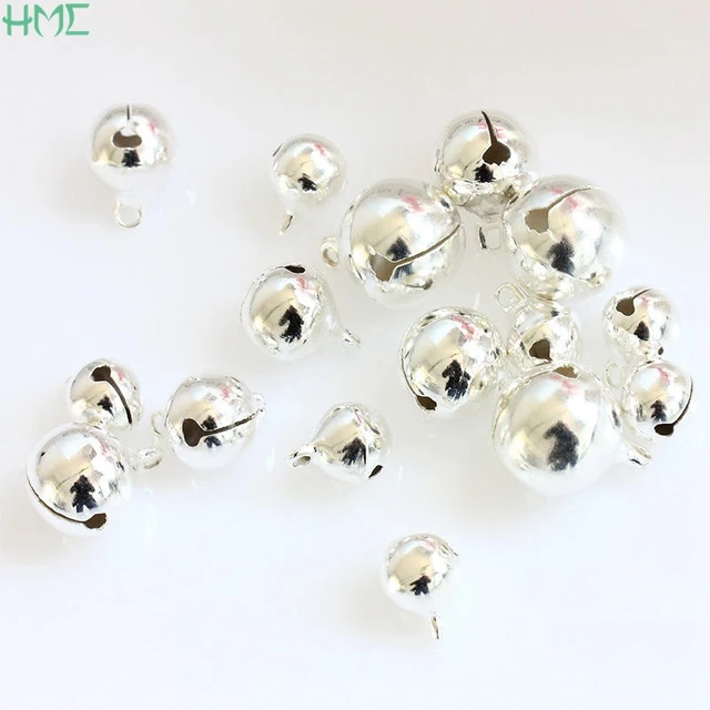 newest 20pcs christmas decorations silver jingle bells pendants