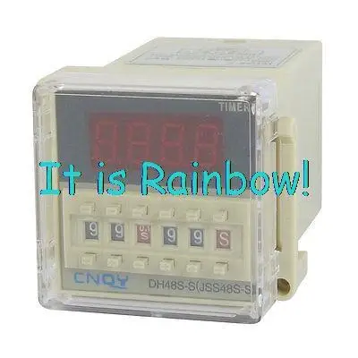 

Free Shipping AC/DC12V SPST 8P 0.1S-99H 4-Digit Programmable Timer Delay Relay DH48S-S