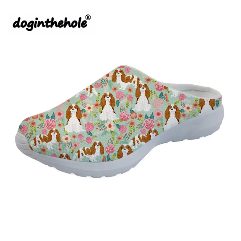 

doginthehole Cavalier King Charles Spaniel Printing Sport Sandals for Women Beach Shoes 2019 Outdoor Sports Slippers Female Flat