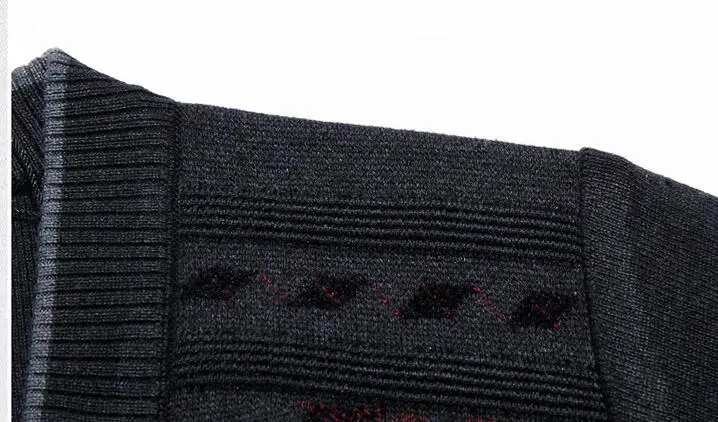 Свитер мужской из чистого кашемира, вязаный зимний теплый пуловер v-образный вырез с длинными рукавами стандартные свитера мужской джемпер 9 цветов Размер L-XL