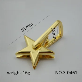 

(10 pieces/lot) bag and bag hardware accessories women's bags are linked with a five-pointed star shaped decoration button 11-6