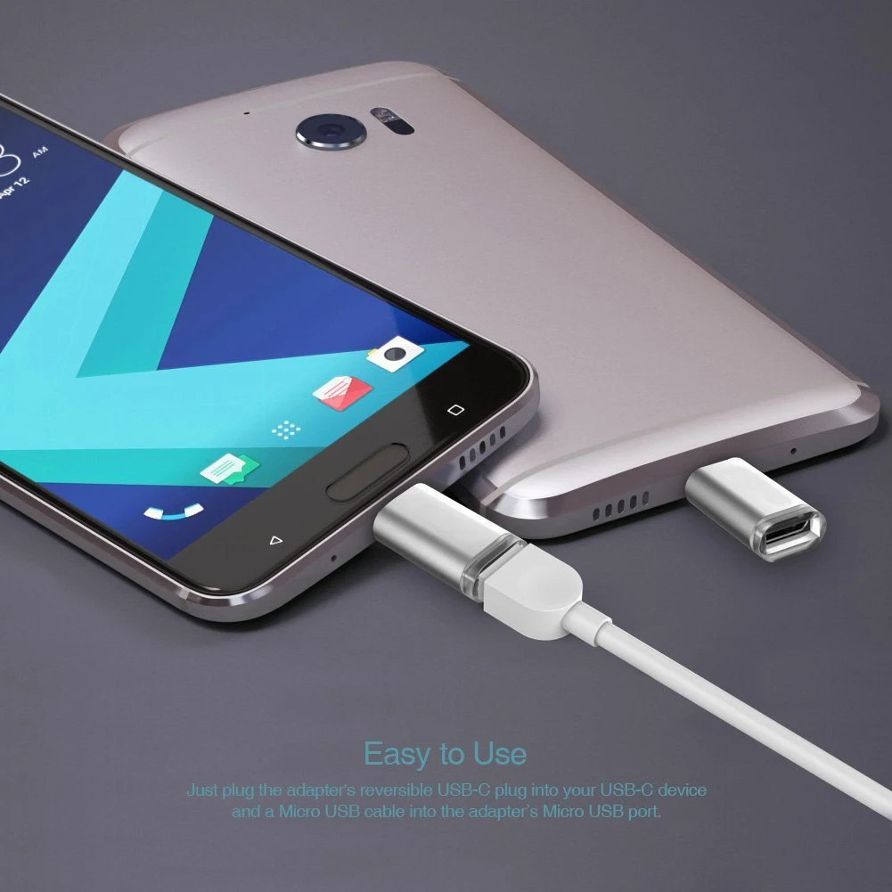 Тип с разъемами типа C и USB OTG+ USB-C к Micro USB адаптер для sony Xperia 1 XZ3 XZ2 XZ1 XZ Премиум L1 L2 L3 X Compact XA1 10 плюс XA2 Ультра