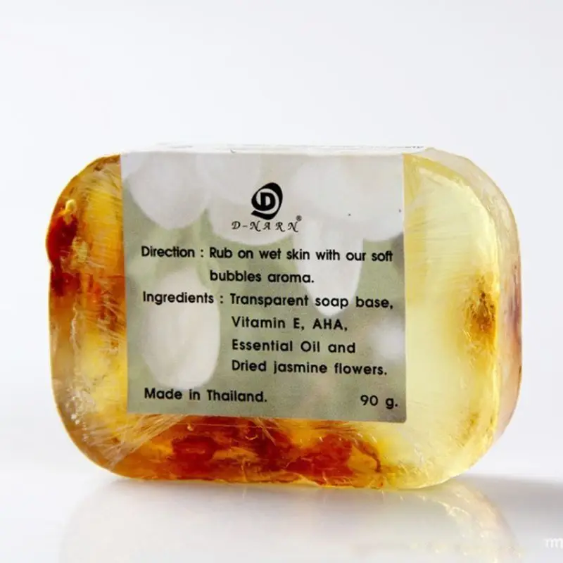 Flor de Jasmim Essencial de Aromaterapia Natural da Pele do Rosto Perfumado Sabonete Artesanal Óleo Limpeza Hidratante Clareamento Nourishi 90g 2 Beleza e saúde