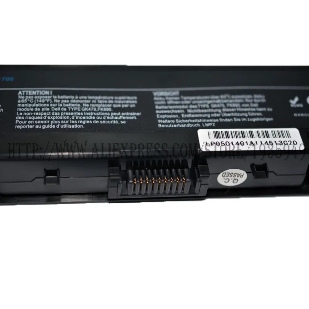 Аккумулятор 4400 мАч для dell Inspiron 1520 1521 1720 1721 s Vostro 530 1500 NR222 TM980 UW280 FK890 FP282 GK479 GR995 KG479|battery