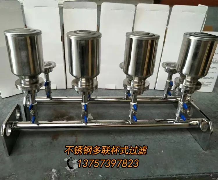 Stainless steel cup filter Microporous membrane sterilized solvent