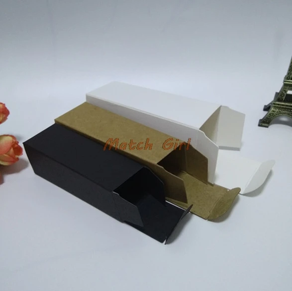 100pcs/lot-3.6*3.6*10.5cm 30ml Kraft Paper Gift Boxes Dropper Essential Oil Bottle Box Cosmetics Storage Boxes valve tubes