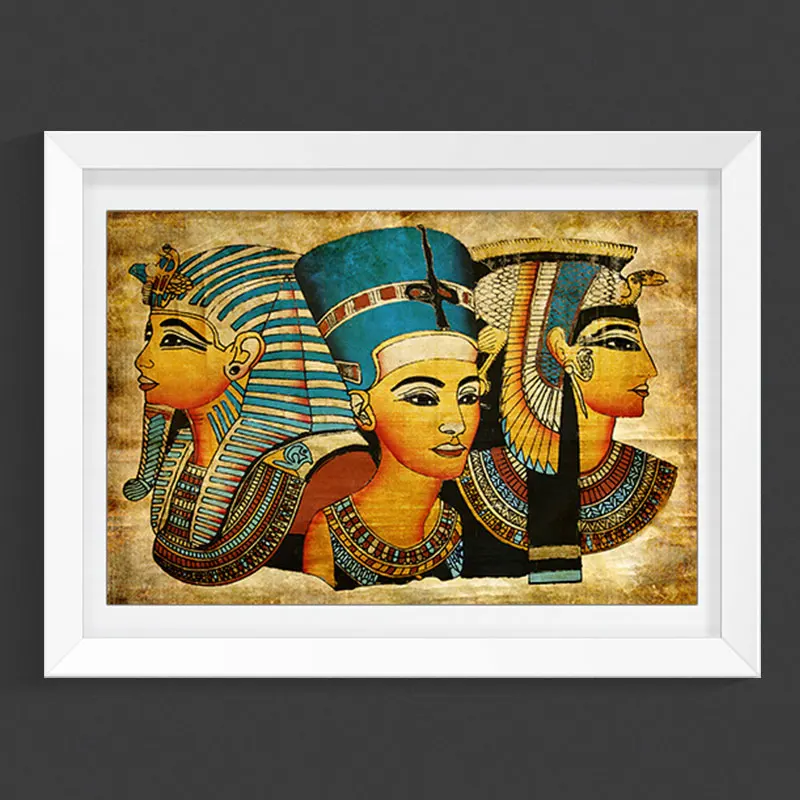 Retro Modern Ancien Egyptian Murals Full Image Oil Painting Home Decor 40x60cm | Дом и сад