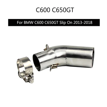 

Slip On for BMW C600 C650GT 2013-2018 Motorcycle Exhaust Pipe 51 mm Mid Pipe Stainless Steel Elbow Modified for Scooter Side Tip