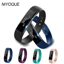Niyoque ID115 умный Браслет фитнес-трекер Smart Band шаг счетчик фитнес-будильник вибрации браслет для iOS и Android