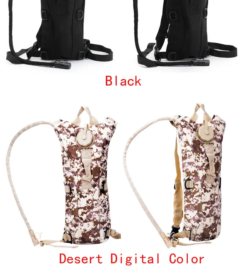 Dobrável ao ar Bolsa de Água de Hidratação Militar para Camping Livre Tático Mochila Escalada Correndo Esportes Pacote Bexiga Balão Soft 2l 22 Camping Escalada Correndo Esportes Pacote Bexiga Balão Soft