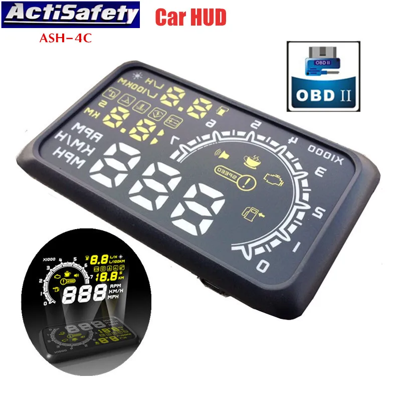 imágenes para ActiSafety 5.5 "pantalla Puerto OBD2 OBDII Auto Car HUD Head Up Display KM/h MPH Sobrevelocidad Advertencia Parabrisas Proyector Sistema de Alarma imágenes para ActiSafety 5.5 "pantalla Puerto OBD2 OBDII Auto Car HUD Head Up Display KM/h MPH Sobrevelocidad Advertencia Parabrisas Proyector Sistema de Alarma
