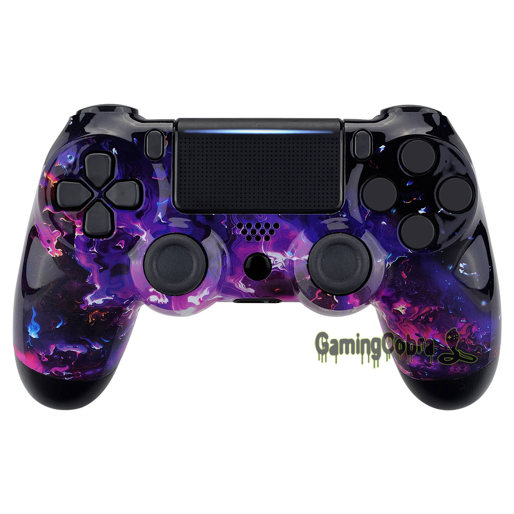 

Surreal Lava Patterned Faceplate Front Housing Shell Cover Replacement Part for PS4 Slim Pro Controller JDM-040 JDM-050 JDM-055