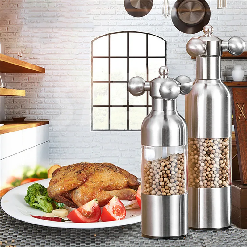 

New 1pcs Kitchen Creative Gadgets Kitchen Sauce Pepper Mill Black Pepper Mill Garlic Mill Spice The Grinder Dropshipping