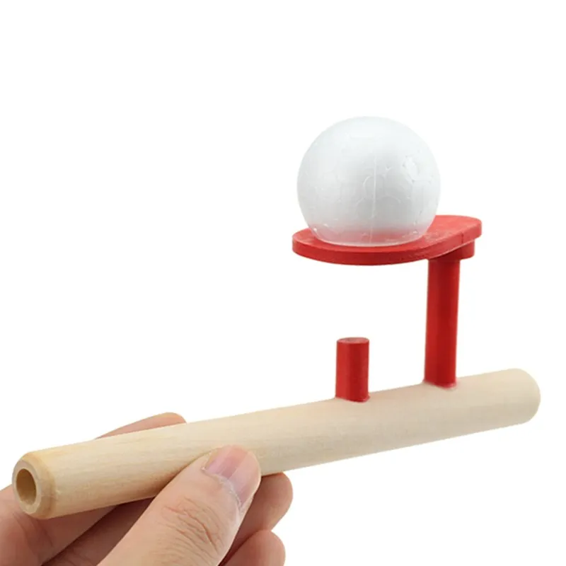 Magic Floating Ball Game Wooden Suspension Blow Ball Toys for Kids