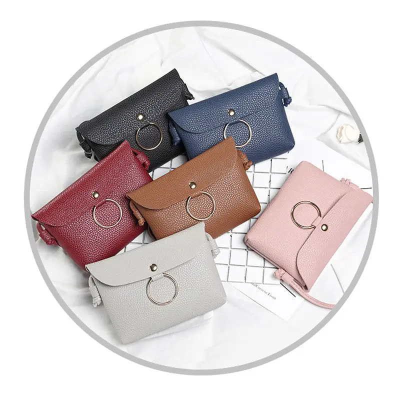 

Mini Flap 2018 New Women PU Handbag Chain Messenger Crossbody Shoulder Bag 6 Colors