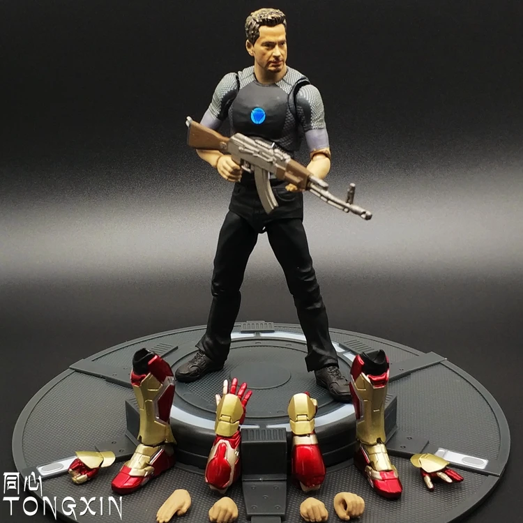 SHF IronMan Figure Model Toys Debugging Version Of The MK43 Tony Stark ... - SHF IronMan Figure MoDel Toys Debugging Version Of The MK43 Tony Stark Action Figure