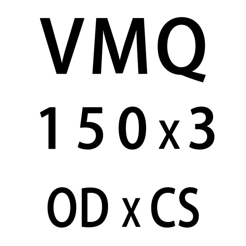 Белое Силиконовое кольцо кремния/VMQ уплотнительное кольцо OD 105/110/120/130/135/140/150/170*3 мм Толщина резиновое уплотнительное кольцо уплотнения, колцеобразное уплотнение шайба - Цвет: OD150mm