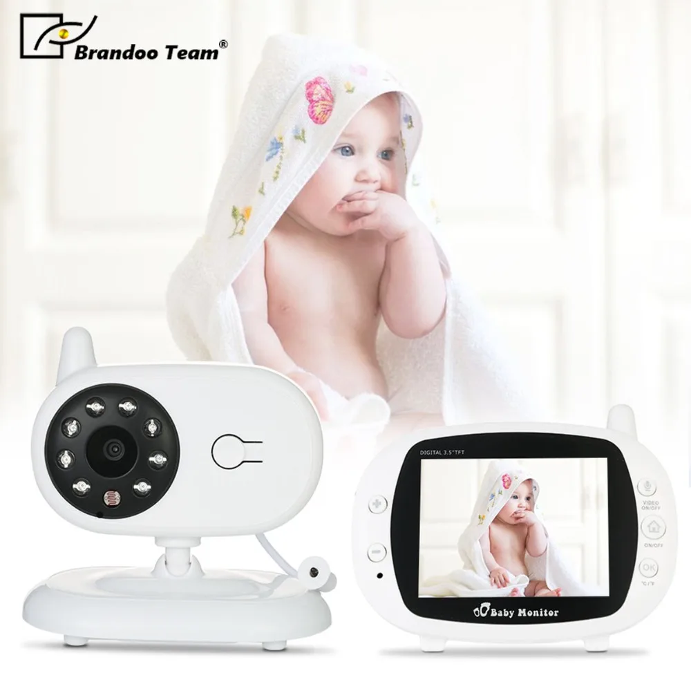 

Free shipping,Brandoo Wireless Digital 3.5" LCD Baby Monitor Camera Audio Talk Video Night Vision High Resolution Home Security