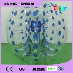 Бесплатная доставка 1.5 м Диаметр ТПУ людской шарик надувной пузырь Футбол сдвинутых Мяч Zorb