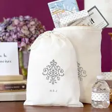 Пользовательские Хлопка Свадебные похмелье комплект пользу подарок Добро пожаловать конфеты Сумки держатели девичник низ свадьбу душ мешок подарков