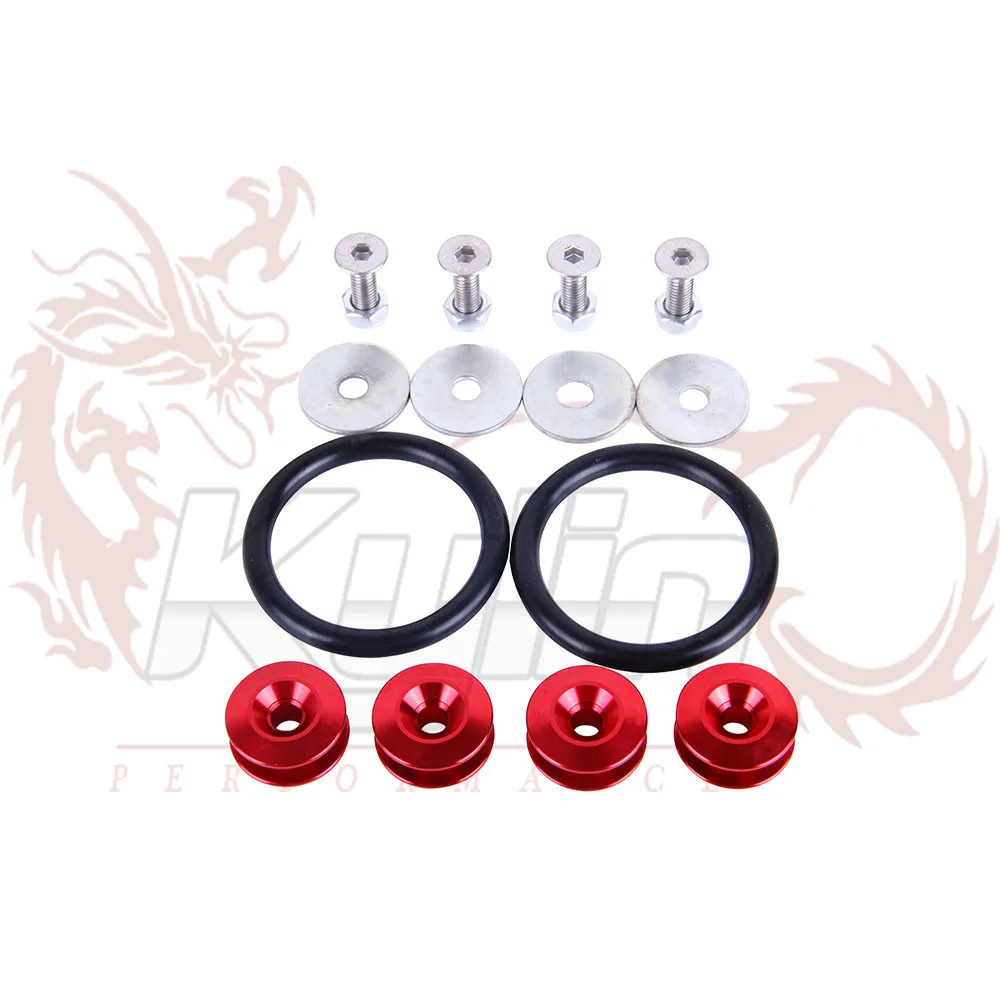 

KYLIN - JDM style Quick Release Fasteners are ideal for front bumpers, rear bumpers, and trunk / hatch lids N-EA013