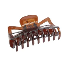 Модная практичная прочная Женская коричневая пластиковая заколка для волос зажим для волос заколка для волос