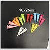 10Sets 10*26mm Bullet Cone Colorful Spikes And Studs For Clothes DIY Handmade Cool Punk Garment Rivets Leather Craft Bag Shoes ► Photo 1/6