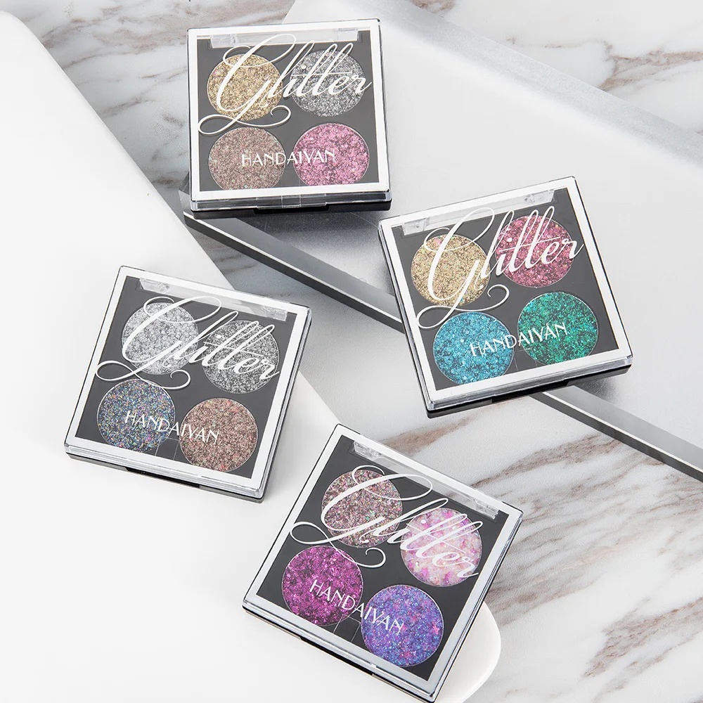 Pallete à Prova Cosméticos para Olho Handaiyan Cores Conjunto Diamante Sombra Dwaterproof Água Shinny Olho Profissional Compõem Paleta Feminino 4 - 15 profissional compõem paleta cosméticos para olho feminino
