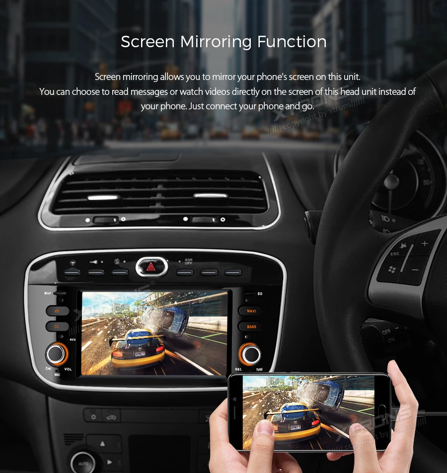 Flash Deal XTRONS 6.2" Android 8.1 Car DVD Player for FIAT Punto 199 310 / Linea 323 2012 2013 2014 2015 2016 Radio GPS WiFi TPMS USB SD 10