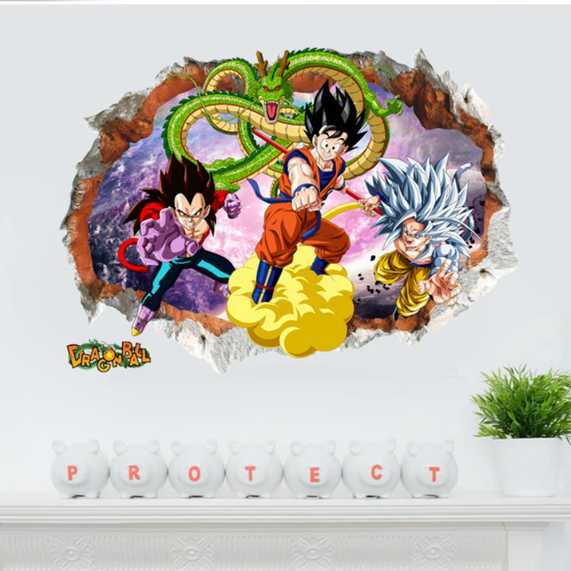 Высокое качество 50*70 см дракон Shenron мультфильм наклейка с персонажами большой