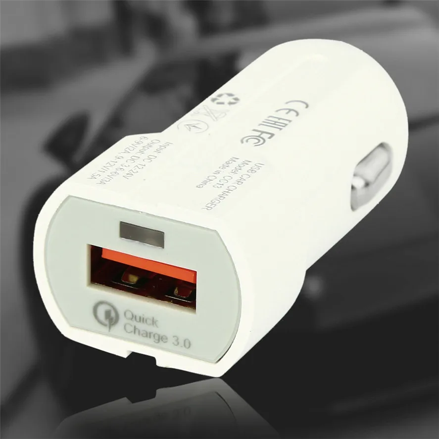 Новое автомобильное зарядное устройство USB 1 шт. QC 3 0 автомобильный usb адаптер