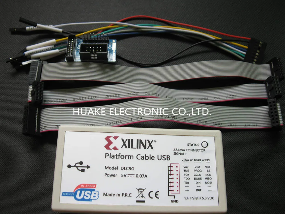100 New XILINX DLC9G Platform Cable USB Cable Programmer , FPGA/CPLD