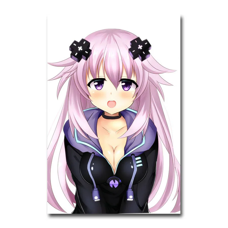 Художественный шелк или холст печать Нептун Hyperdimension Neptunia плакат 13x20 24x36 дюймов для украшение комнаты-003 - Цвет: Picture 5