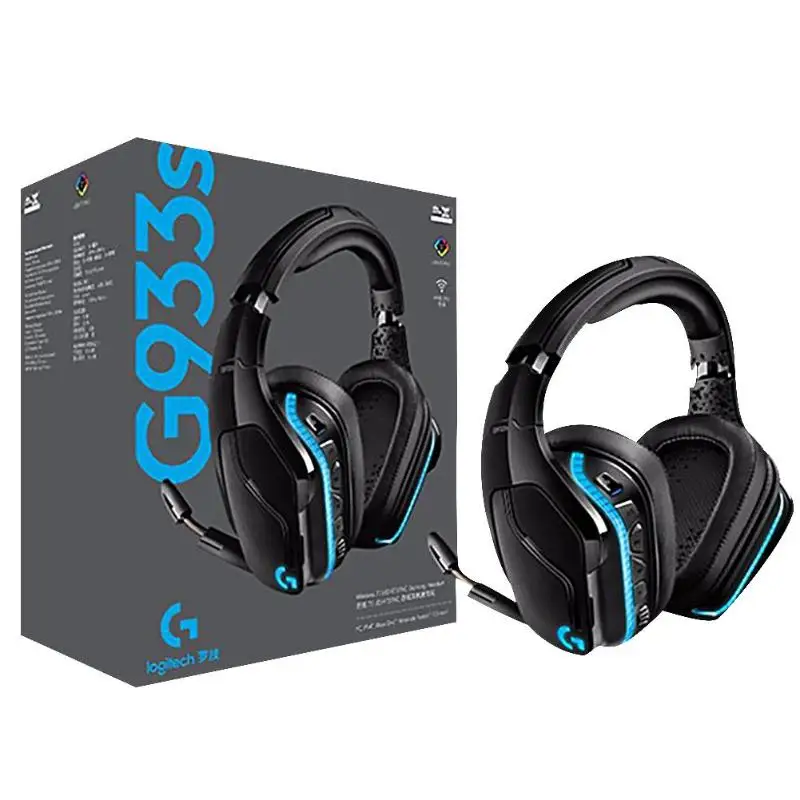 

Logitech(G) G933S Wired Wireless Gaming Headset 2.4GHz wireless+ 3.5mm Audio Music 7.1 surround sound Mic Headphone