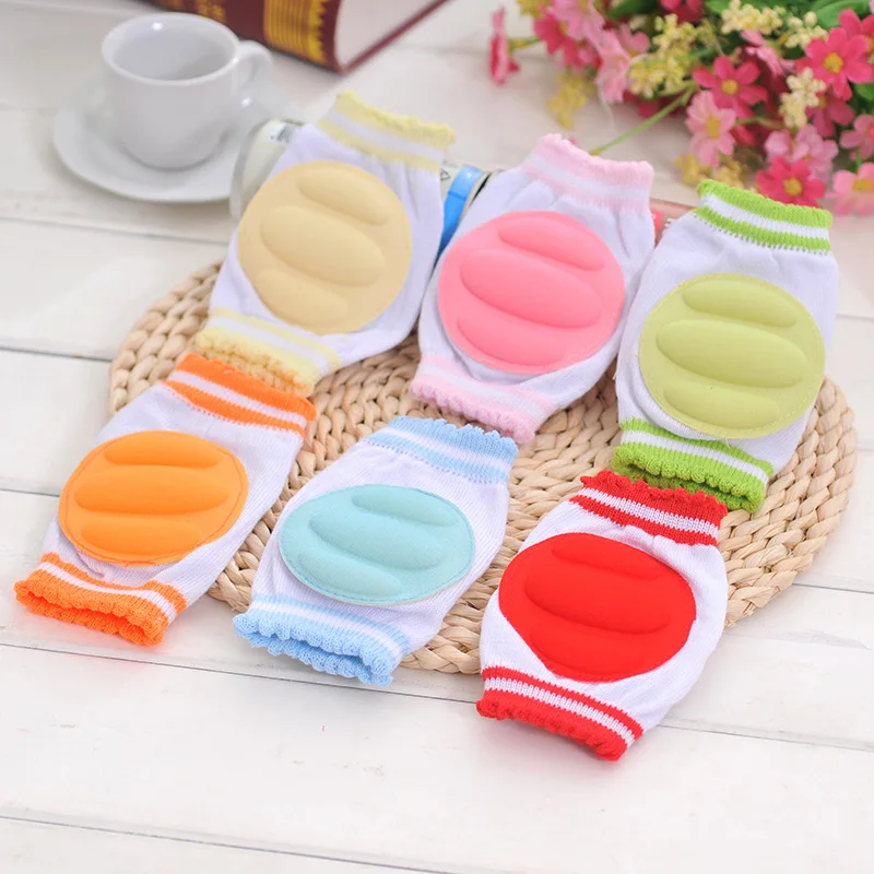 

Toddler Kids Protector Soft Thicken Terry Non-Slip Dispensing Safety Crawling Baby Leg Warmers Well Knee Pads For Child 3 Lines
