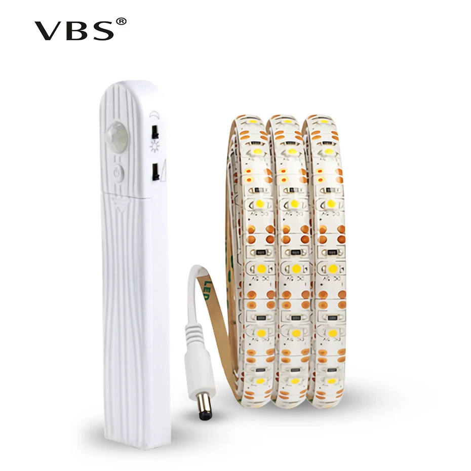 

LED Strip With Motion Sensor About 2 Mode day and Night/ Night Sensing Distance: 2m - 4m For Bedroom Livingroom Tira de luz A1