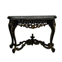 Кукольный домик миниатюрная мебель 1/12 масштаб черный окрашенный хорошо ручной столик