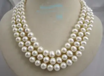 

Beautiful 8-9 mm natural white pearl necklace 18"