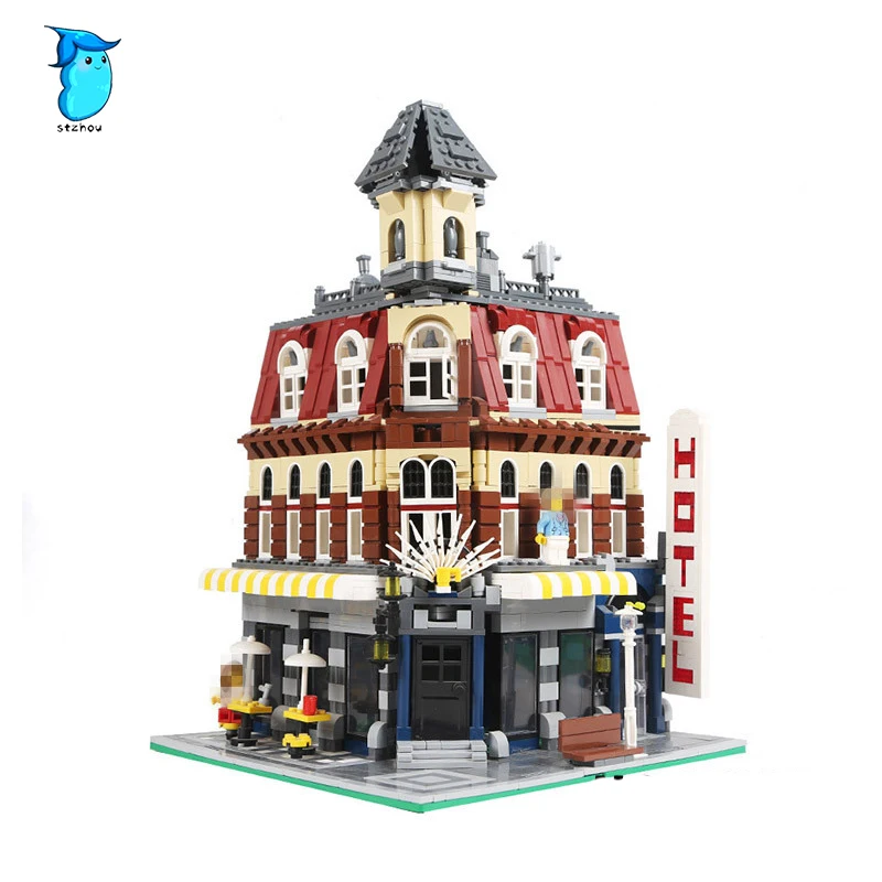 

New 2133Pcs LEPIN 15002 Cafe Corner Model Building Kits Blocks Kid Toy Gift Compatible With 10182