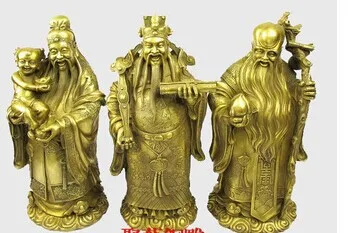 

Bronze statue copper froude shouson decoration Large fuxing home